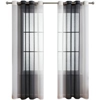 2er Set Gardinen Grau Wohnzimmer Vorhänge mit Ösen Gardinen Fenster,Gardine Transparent Ösenschal Vorhang Schlaufen ,Dekoschals für Balkontür Outdoor 2er Set Gardinen Grau Wohnzimmer Vorhänge mit Ösen Gardinen Fenster,Gardine Transparent Ösenschal Vorhang Schlaufen ,Dekoschals für Balkontür Outdoor von SINBINTA