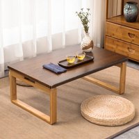 Frühstückstablett mit Klappbaren Beinen Bambus Betttablett Serviertablett Betttisch Tablett mit Füßen Lapdesk, Notebook-Tisch - Braun von SINBINTA