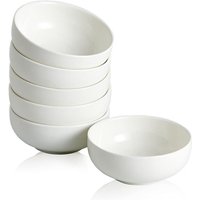 Keramik Saucenschälchen,60 ml Dipschalen Dip Sojasauce, Mini-Sushi Schüssel Set,Kleine Dipp-Soja-Schalen Rund, 6 Stück - Weiß von SINBINTA