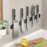 Magnetleiste Messer, Magnet Messerleiste aus Edelstahl mit Extra Starkem Magnet - Messerhalter Magnetisch für Messer und Küchenutensilien - 40cm von SINBINTA
