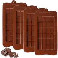 Silicone Schokoladen Silikonform,4 pcs Schokolade Schokoriegel Formen Antihaft Wiederverwendbare Schokoladenstücke diy Backen Formen hausgemachte von SINBINTA