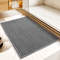 Badteppich rutschfest Waschbar, Weich Chenille Badezimmerteppich Super Saugfähig Badematte rutschfest Maschinenwaschbar Badvorleger für Dusche, Badteppich rutschfest Waschbar, Weich Chenille Badezimmerteppich Super Saugfähig Badematte rutschfest Maschinenwaschbar Badvorleger für Dusche, von SINBINTA