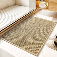 Badteppich rutschfest Waschbar, Weich Chenille Badezimmerteppich Super Saugfähig Badematte rutschfest Maschinenwaschbar Badvorleger für Dusche, von SINBINTA