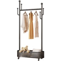 Garderobenständer,Eine Jacken-Hutablage mit Korb,Es lässt sich stabil um 360°bewegen und eignet sich für die Platzierung im Bett, im Wohnzimmer und Garderobenständer,Eine Jacken-Hutablage mit Korb,Es lässt sich stabil um 360°bewegen und eignet sich für die Platzierung im Bett, im Wohnzimmer und von SINBINTA