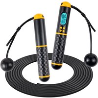 Sinbinta - Springseil mit Zähler, Skipping Rope Kalorienzähler, einstellbares Springseil mit Kugellager und rutschfesten Griffen, schnurloses von SINBINTA