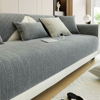 Sinbinta - Sofabezug l Form 1 2 3 4 Sitzer,Chenille Couch überzug Anzug Pets Dog Sofaschoner rutschfest Sofabezug Ecksofa l Form Four Seasons von SINBINTA