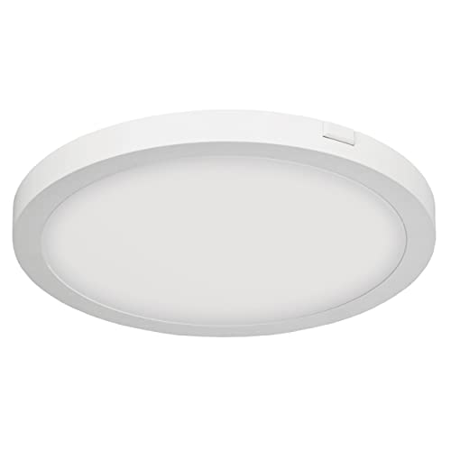 SINCELIGHT Ultradünne LED-Deckenleuchten für Bad, Küche, Flur usw., Einbau- oder Oberflächenmontage für Decke oder Wand, 18W, 1900lm, Kaltweiß 6000K, Φ228mm von SINCELIGHT