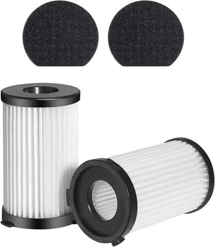 SINCHEREU Ersatz Filter für 2761 2759 SCV06 V600 für Iwoly V600 Kabel-Staubsauger, 2 HEPA-Filter + 2 Schwammfilter, waschbar, wiederverwendbar für Staubsauger von SINCHEREU