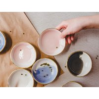 Kleine Keramikschale Schmuck Organizer Ring Teller Teelichthalter Büro Schreibtisch Accessoires Kerze Votiv Salz Kellern Gastgeberin Geschenk von SINDstudio