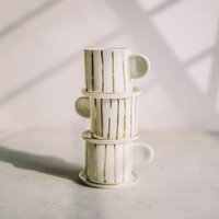 Moderne Keramik Espressotasse Kaffee-Liebhaber Geschenk Handgemachte Porzellan Kaffeetasse Espresso-Set Teetasse Und Untertasse Neuer Job Mitarbeiter von SINDstudio