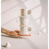 Porzellan Espresso Tassen Set Teetasse Mit Untertasse Büro Deko Schreibtisch Accessoires Neuer Job Geschenk Aber Erste Kaffeetasse | 1 Set von SINDstudio