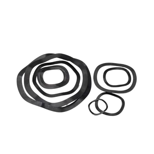 1–50 Stück gewellte Federscheibe, schwarz, 65 mm Kohlenstoffstahl, dreiwellig, M3–M118, Federscheibe, elastische Unterlegscheibe(M10x13.5x0.3-20pcs) von SINEKY