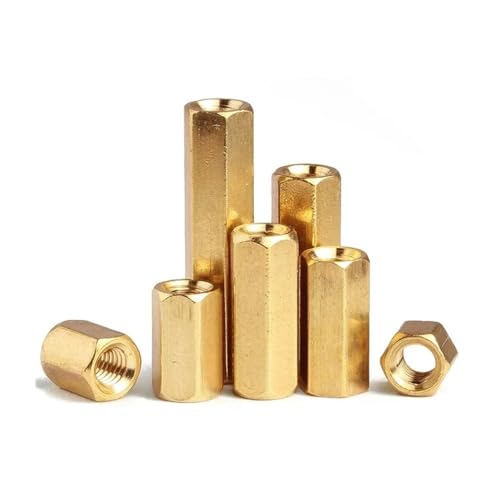 10/20/30 Stück M2 M2,5 M3 M4 Bolzenmontage Messing Hex Spacer Board Säule Sechskantgewinde PCB Motherboard Mutter Hohlsäule Abstandsbolzen Schraube(20mm (20pcs),M3) von SINEKY