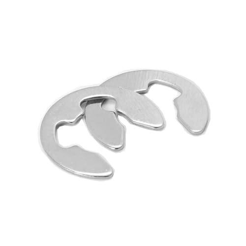 10-100 Stück 304 Edelstahl Offener Sicherungsring M2 M2.5 M3 M4 M5 M6 M8 M9 M12 M15 Federscheibe Sicherungsring Typ E(100pcs M2.5) von SINEKY