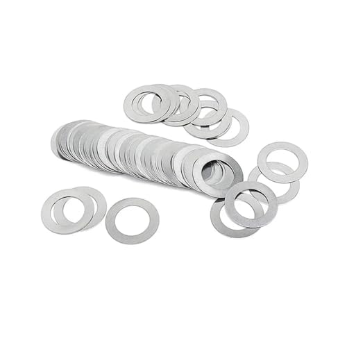 10-50Pcs 0.1/0.2/0.3/0.5/1mm M2-M40 304 Edelstahl Einstellscheibe Dichtung Ultra Dünne Flache Scheibe(M28x40xThick 10pcs,0.1mm thick) von SINEKY