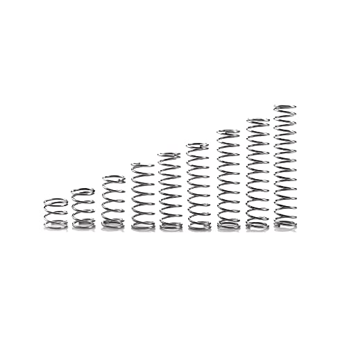 10 Stück Druckfeder aus Edelstahl, Drahtdurchmesser 0,8 mm, Länge 10–50 mm, Außendurchmesser 5–14 mm.(Length 30mm,OD 12mm) von SINEKY