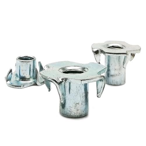 2/10/20Pcs M4 M5 M6 M8 M10 M12 Verdicken Stahl Vier Krallen Lautsprecher Mutter Blind Pronged Insert T T Mutter Möbel Mutter(20pcs M4x8mm) von SINEKY