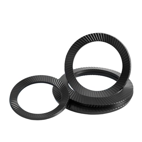 2~100 Stück schwarze selbstgezahnte Sicherheitsscheiben, Sicherungsdichtung, doppelseitige Zahnscheibe M3M4M5M6M10M12M14-M36(M14-10pcs) von SINEKY
