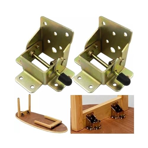 2PCS Klapp Halterung Eisen Klapp Schloss 90 Grad Verlängerung Tisch Stuhl Bett Bein Faltbare Unterstützung Klammern Scharnier Selbst sperren Scharniere von SINEKY