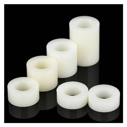 50 Stück M3 M4 M5 isolierte Säule Kunststoffhülse Kissen hohe Säule Unterlegscheibe Säule Abstandshalter Nylon Abstandsbolzen Isolation Unterlegscheibe(M5_HEIGHT 13MM) von SINEKY