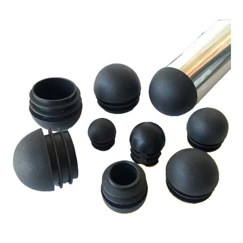 SINEKY 10 stücke Runde Rohr Einsatz Stecker Tisch Stuhl Bein Gewölbte Möbel Füße Rohr Schläuche End Kappe Staub Abdeckung 12-60mm Haushalt Zubehör(25mm) von SINEKY