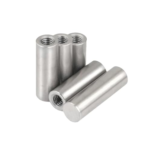 SINEKY 2/5 Stück M3 M4 M5 M6 304 Edelstahl Innengewinde Zylinderstift Innenzahn Positionierungsstift mit Lochzylinder(Size:D10 M6,Color:30mm(5Pcs)) von SINEKY