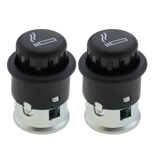 SING F LTD 2 Stück Auto Zigarettenanzünder Zigarettenanzünder 1J0919307 kompatibel mit Audi Q3 A3 kompatibel mit Passat von SING F LTD