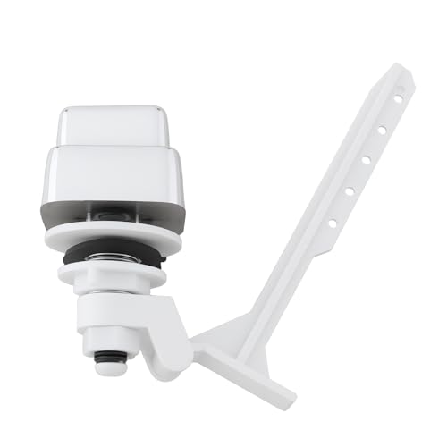 SING F LTD Toilettenspüler-Set mit Druckknopf für seitlich montierten WC-Tank, 3,3 x 3,4 cm/20,5 x 12,2 cm von SING F LTD