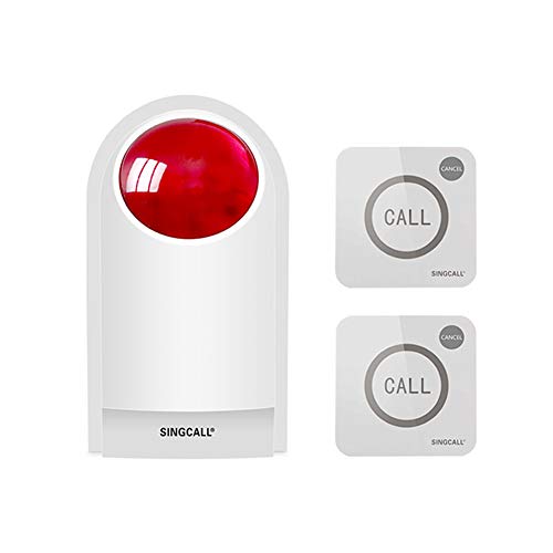 SINGCALL Remote Notfall Strobe Sirene Alarm Kit Wasserdichtes Outdoor lautes Panik SOS Warnsystem für Business Home Shop Hotel Schule 300ft 1 Rot blinkende Sirene + 2 Ruftasten SINGCALL Remote Notfall Strobe Sirene Alarm Kit Wasserdichtes Outdoor lautes Panik SOS Warnsystem für Business Home Shop Hotel Schule 300ft 1 Rot blinkende Sirene + 2 Ruftasten von SINGCALL
