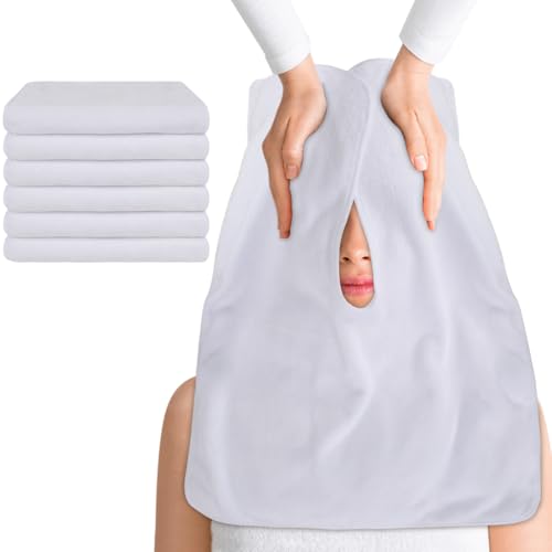 SINLAND Mikrofaser-Kosmetiker-Handtücher zum Entfernen von Gesichtsmasken, weiches Gesichtstuch mit geteiltem Design, Spa-Handtücher für Gesichtsdampfmassage und Reinigung von SINLAND
