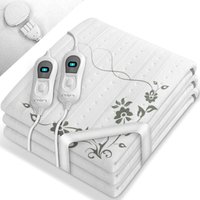 Wärmeunterbett 160 x 140 cm - Mit Muster elektrisch Heizdecke Abschaltautomatik Wärmedecke Wärmebett xxl - Sinnlein von SINNLEIN