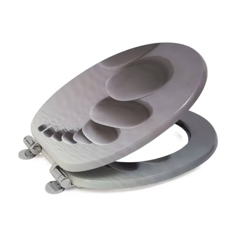 SINOBATH WC Sitz Mit Absenkautomatik MDF Holzkern H032 von SINOBATH