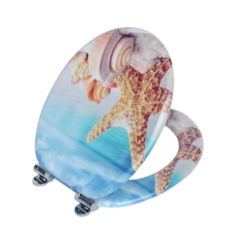 SINOBATH WC Sitz Mit Absenkautomatik MDF Holzkern H043 von SINOBATH