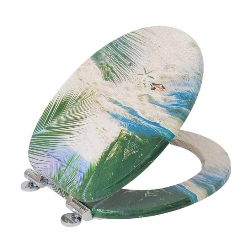 SINOBATH WC Sitz Mit Absenkautomatik MDF Holzkern H120 von SINOBATH