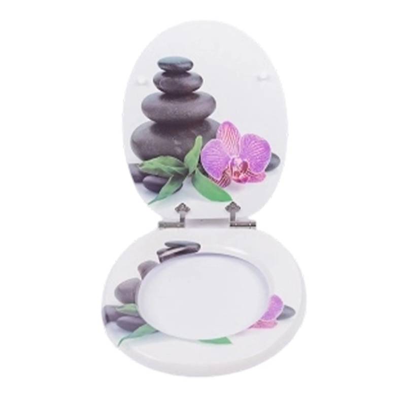 SINOBATH WC Sitz Mit Absenkautomatik MDF Holzkern H128 von SINOBATH