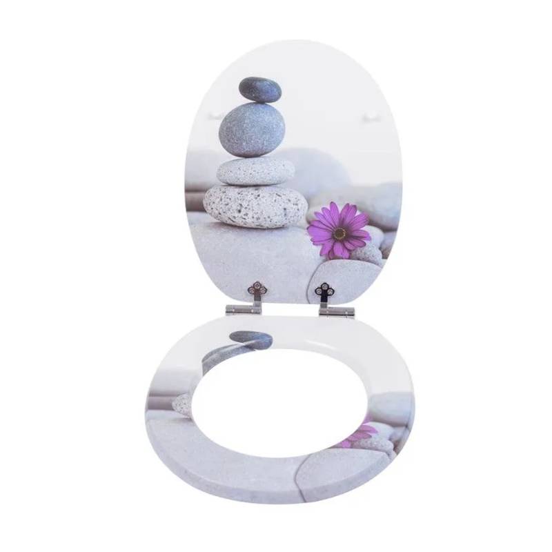 SINOBATH WC Sitz Mit Absenkautomatik MDF Holzkern H132 von SINOBATH