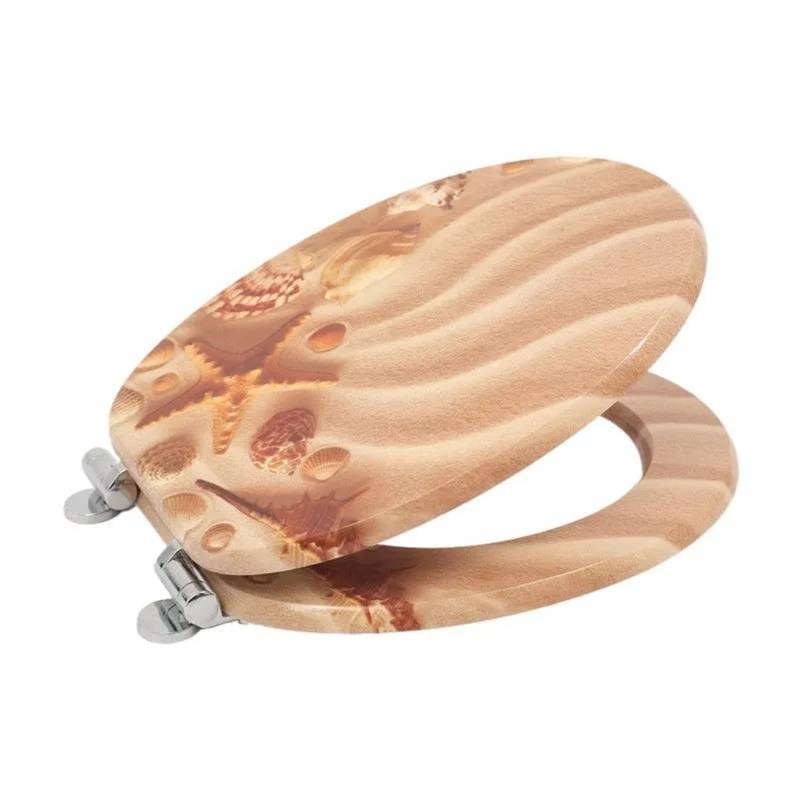 SINOBATH WC Sitz Mit Absenkautomatik MDF Holzkern H137 von SINOBATH