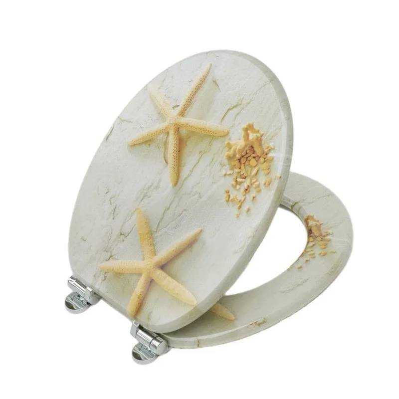 SINOBATH WC Sitz Mit Absenkautomatik MDF Holzkern H138 von SINOBATH