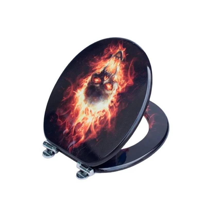 SINOBATH WC Sitz Mit Absenkautomatik MDF Holzkern H143 von SINOBATH