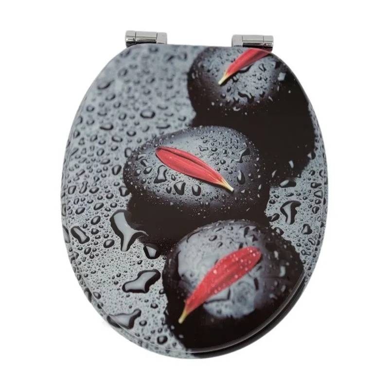 SINOBATH WC Sitz Mit Absenkautomatik MDF Holzkern H146 von SINOBATH