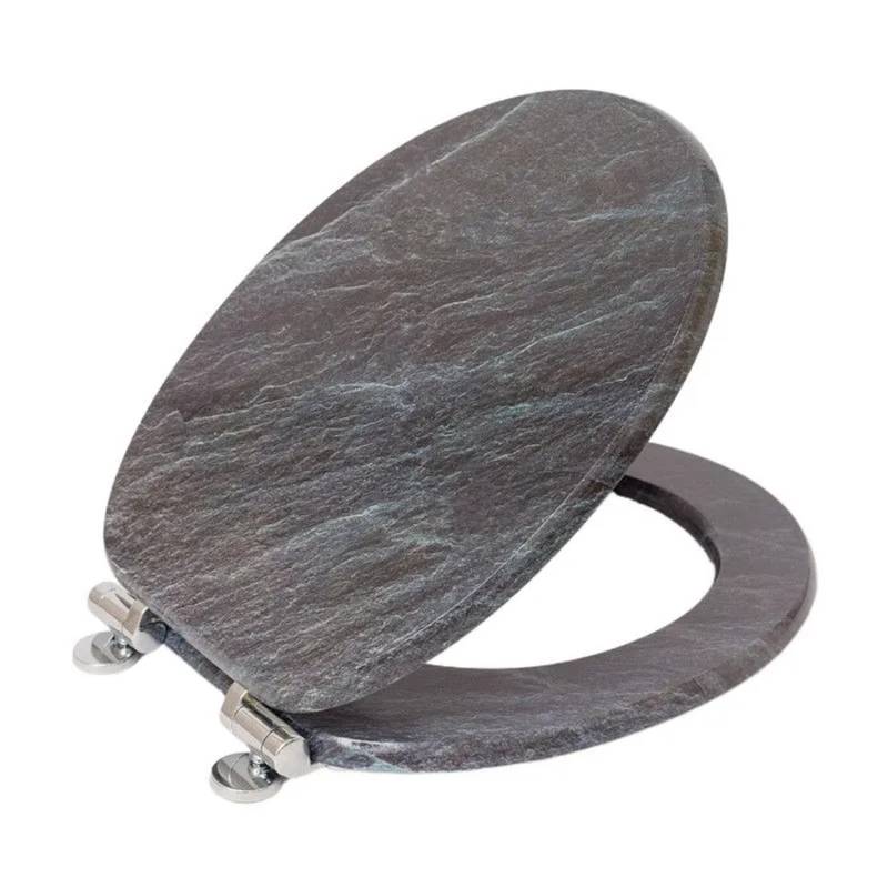 SINOBATH WC Sitz Mit Absenkautomatik MDF Holzkern H169 von SINOBATH