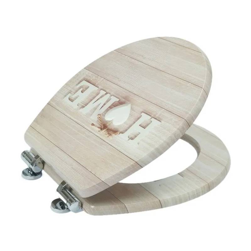 SINOBATH WC Sitz Mit Absenkautomatik MDF Holzkern H174 von SINOBATH