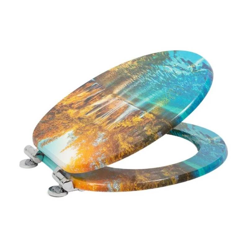 SINOBATH WC Sitz Mit Absenkautomatik MDF Holzkern H175 von SINOBATH