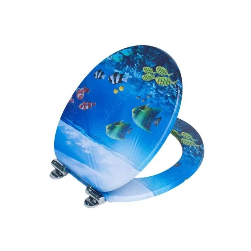 SINOBATH WC Sitz Mit Absenkautomatik MDF Holzkern H309 von SINOBATH