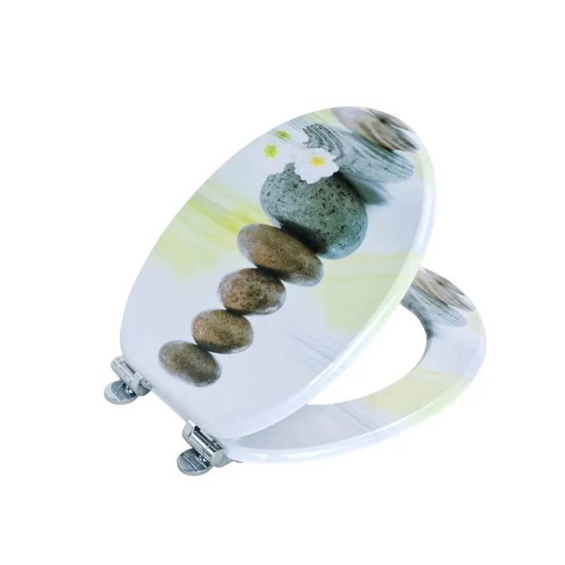 SINOBATH WC Sitz Mit Absenkautomatik MDF Holzkern H357 von SINOBATH