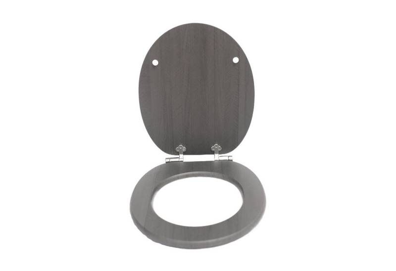 SINOBATH WC-Sitz Toilettensitz mit MDF-Holzkern & Absenkautomatik (mit Ergonomischem O-Ring, Modern-Premium-Design,Einfache Installation, Stummschaltung, Stilvolles Muster, Spezialbeschichtung), -Bis zu 200 kg Belastbar von SINOBATH