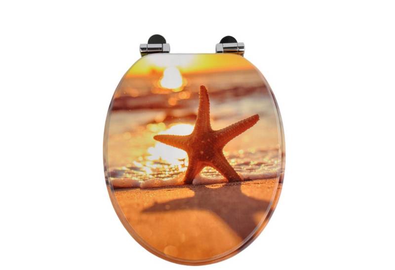 SINOBATH WC-Sitz WC-Sitz mit Absenkautomatik,MDF Holzkern,Toilettensitz von SINOBATH