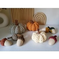 Herbstdekoration Gehäkelt | Eicheln Kürbisse Herbstdeko Erntedank Bobbiny Herbstdekoration Gehäkelt | Eicheln Kürbisse Herbstdeko Erntedank Bobbiny von SINOHandmade