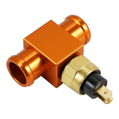 22 mm Temperaturschalter Kühlerlüfter kompatibel mit EXC 300 EXC-F 350 SX 125 SXF 450 XC XCF XCW Motorradmodelle Aftermarket Ersatz(Orange) von SINOSCOGO