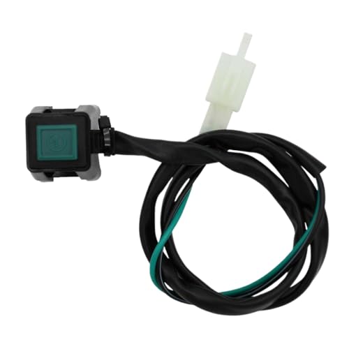 22mm universell kompatibler ATV Motorrad Dual Sport Quad Start Horn Kill Off Stop Switch Taste Universal Fit Motorbike Zubehör Control Griff Switches Aftermarket Ersatz(Grün) von SINOSCOGO